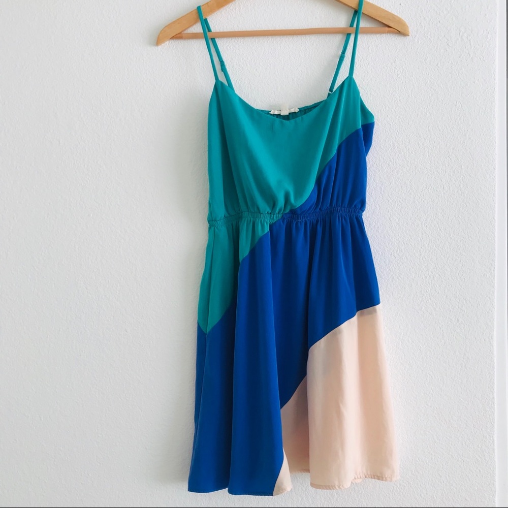 Lush color block dress